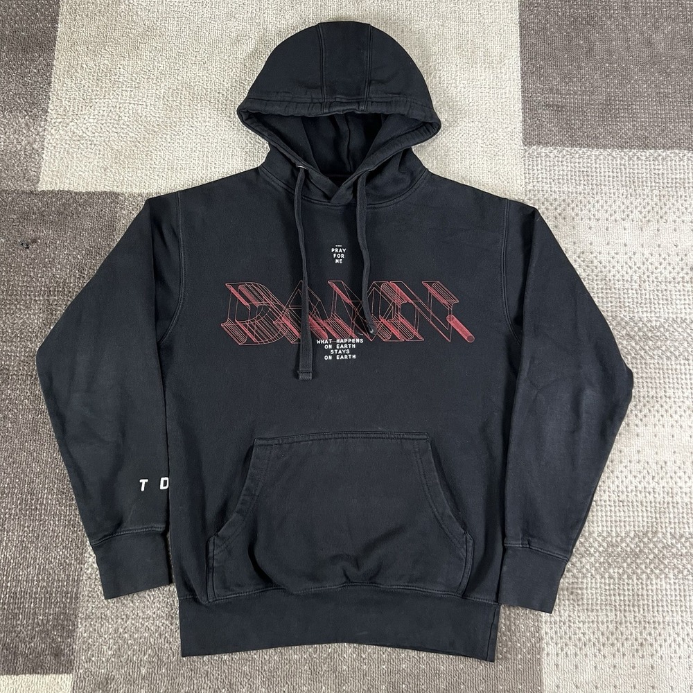 Kendrick Lamar‎ Pullover Hoodie Damn Tour Merch TDE Mens Size Small Black